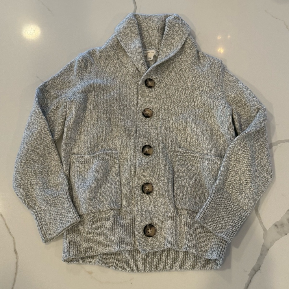 J. Crew boys Gray Knit Cardigan